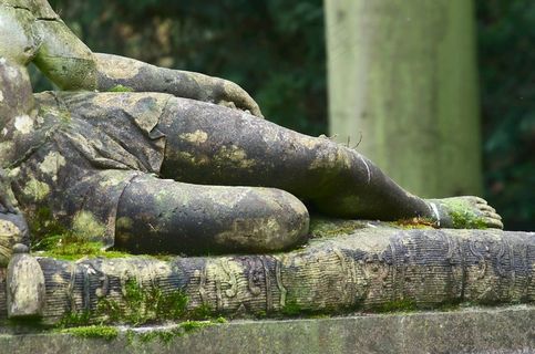 雕像，女人，Enghien公园