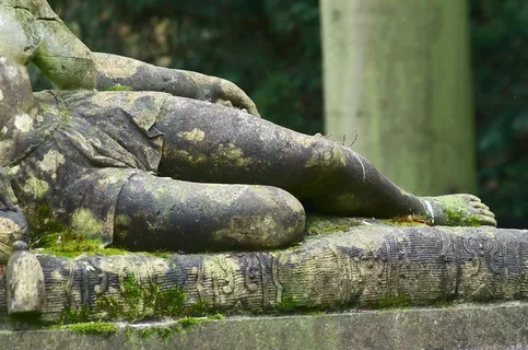 雕像，女人，Enghien公园