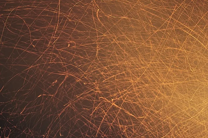 火花，火，光，热，红色，黄色