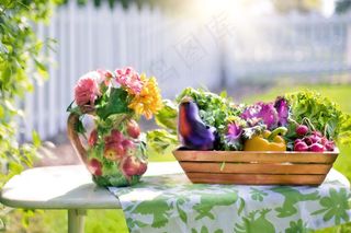 蔬菜，花园，收获，有机，绿色，园艺