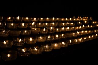 蜡烛，烛光，下午茶，教堂，教堂礼拜