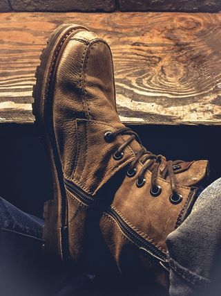 鞋子，助行器，皮革，皮鞋