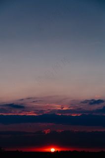 日落，夜晚，自然，多彩，天空，夜空