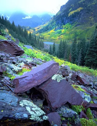 科罗拉多州，岩石，秋天，秋季，洛基山，山