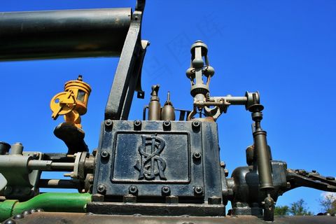 蒸汽机，发动机，蒸汽，黑色，强，移动