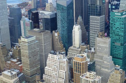 纽约，纽约，曼哈顿，城市，纽约，美国