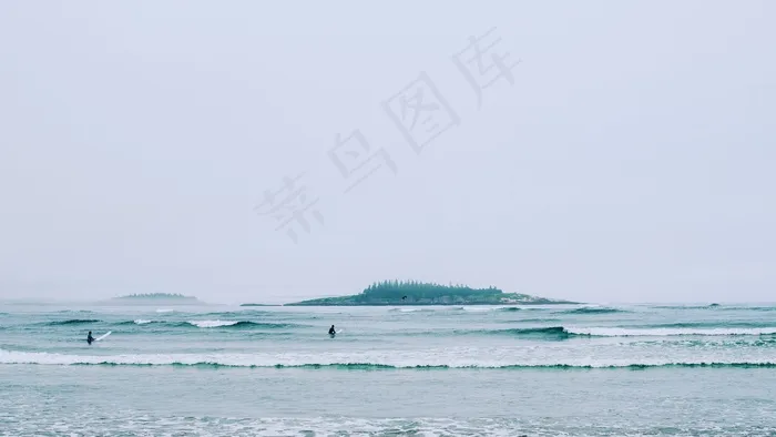 海滩，海岸，海洋，大海，水，波浪，岛
