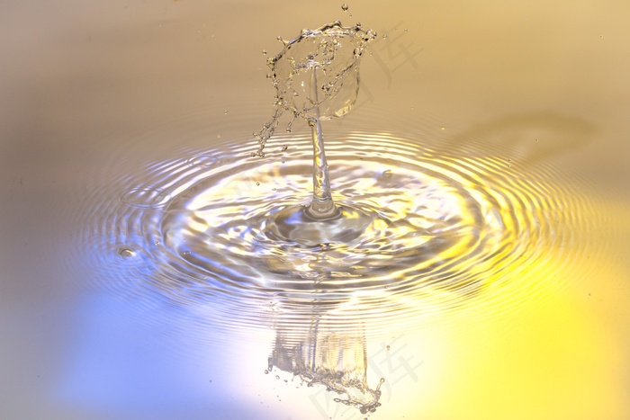 滴水，水，一滴水，水特征，蓝色，喷雾