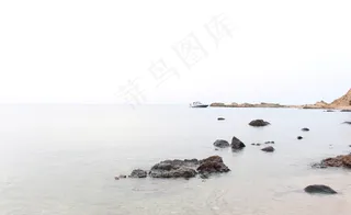 岩石，水，海岸，船，海岸，海洋，大海