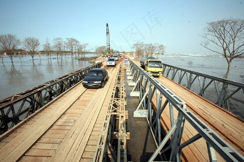 洪水，拉平多，印度尼西亚，灾难，桥梁