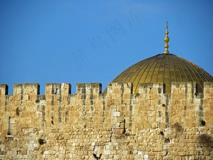 圆顶清真寺，耶路撒冷，以色列，城市，圆顶，老