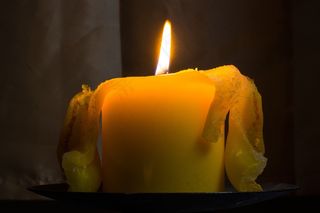 蜡烛，火焰，黄色，条例草案，光，烧伤，火