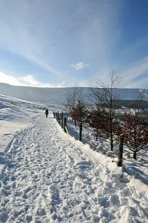 英国道弗斯通水库附近的Winter Magic