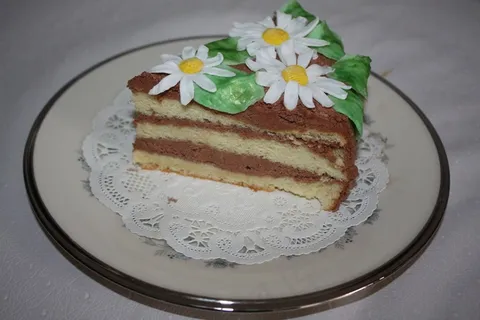 蛋糕，洋甘菊，松露