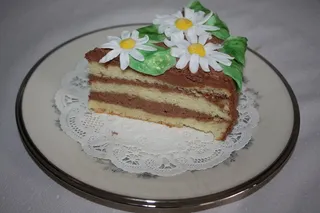 蛋糕，洋甘菊，松露