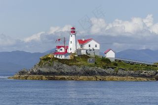灯塔，绿岛，不列颠哥伦比亚省，加拿大