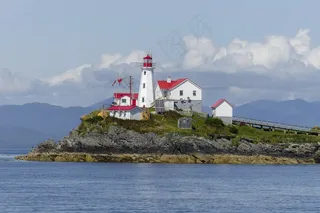 灯塔，绿岛，不列颠哥伦比亚省，加拿大