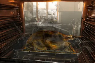 烤鹅，圣马丁，鹅，组装，吃，炸