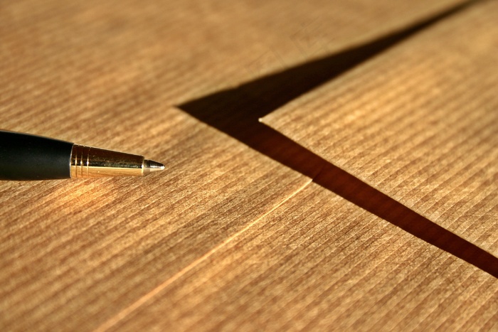 信件，离开，信封，发布，问候，笔