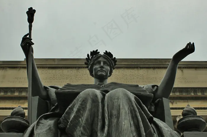雕像，大学，纽约州纽约市