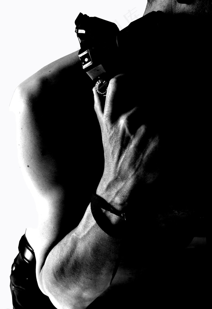 姿势，黑白，相机