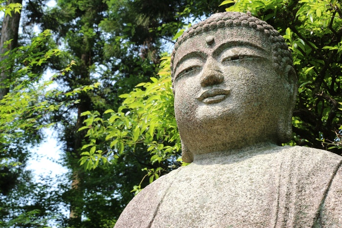 雕像，佛陀，宗教，灵性，自然，石头