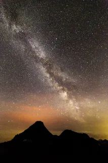 银河,岩石,夜,景观,剪影 银河,岩石,夜,景观,剪影