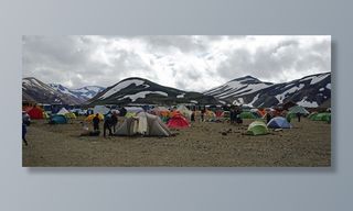 露营地，冰岛，帐篷，寒冷，停留，冒险