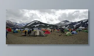 露营地，冰岛，帐篷，寒冷，停留，冒险