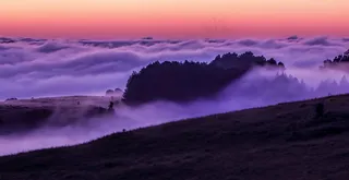 天空云，雾，黎明，景观，天空，雾，早上，秋