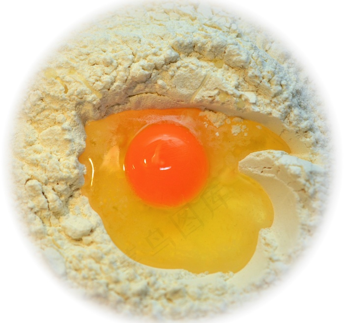 鸡蛋，蛋黄，面粉，面团，成分，烤，食品，吃