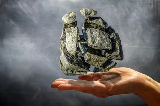 岩，石头，爆炸，炸毁，手，岩石