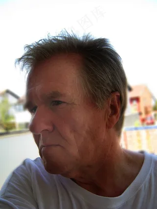 男人，脸，看，页面，侧，T恤，眼睛，鼻子，嘴里