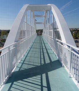 桥，交叉，金属，路径，架构，城市