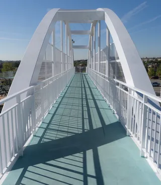 桥，交叉，金属，路径，架构，城市