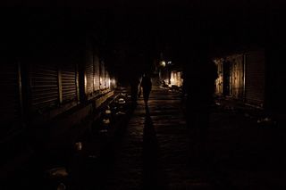 阴影，夜晚，皮影戏，光与影，神秘