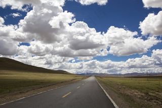 道路，距离，风景，地平线，直线，平坦