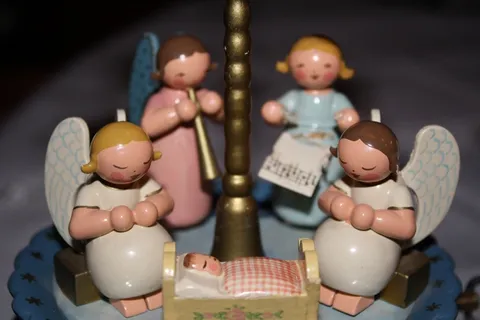 矿石山，天使，游戏时钟，圣诞节