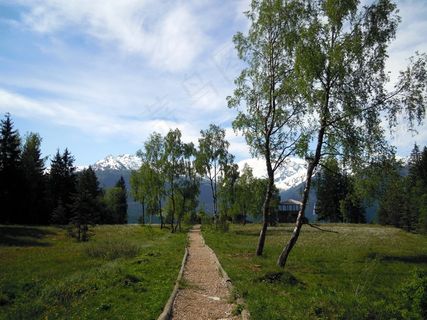 系泊，Moorweg，离，景观，Thurn Pass