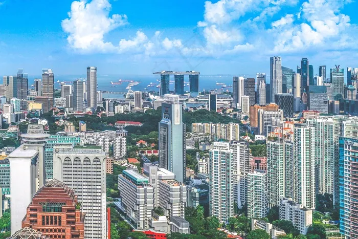 城市，建筑物，摩天大楼，塔，现代