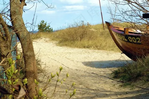 沙丘，渔船，北海，沙，性质，路径