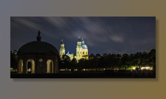 Theatinerkirche，慕尼黑，巴伐利亚，庭院花园