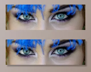 眼睛，蓝色，基因，诱人，化妆