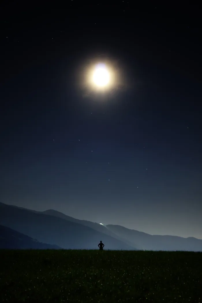 夜，星星，月亮，大酒吧，人类，宇宙，星空