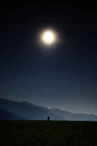 夜，星星，月亮，大酒吧，人类，宇宙，星空