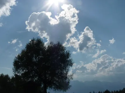 云，天空，太阳