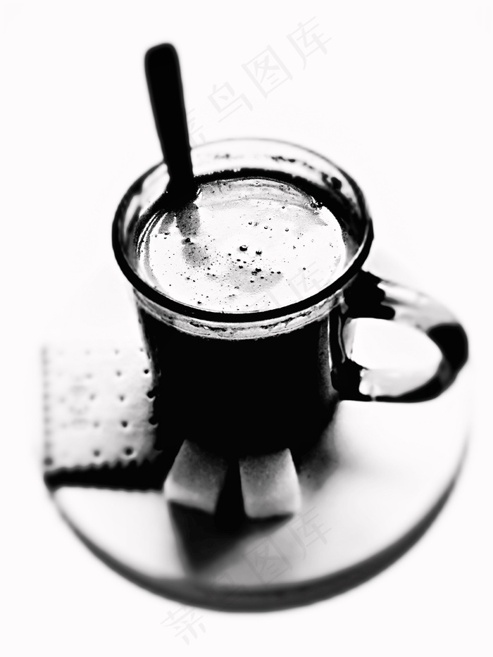 咖啡，杯，糖，饼干，蛋糕