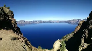 火山口湖，俄勒冈，国家公园，蓝色，性质，水
