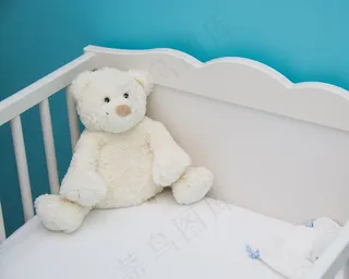 婴儿，拥抱，蓝色，床，睡眠，安静，摇篮