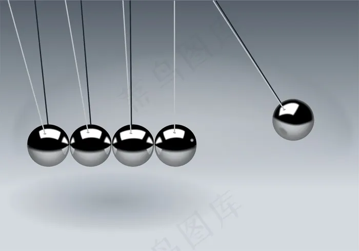 牛顿的摇篮，球，球，动作，反应